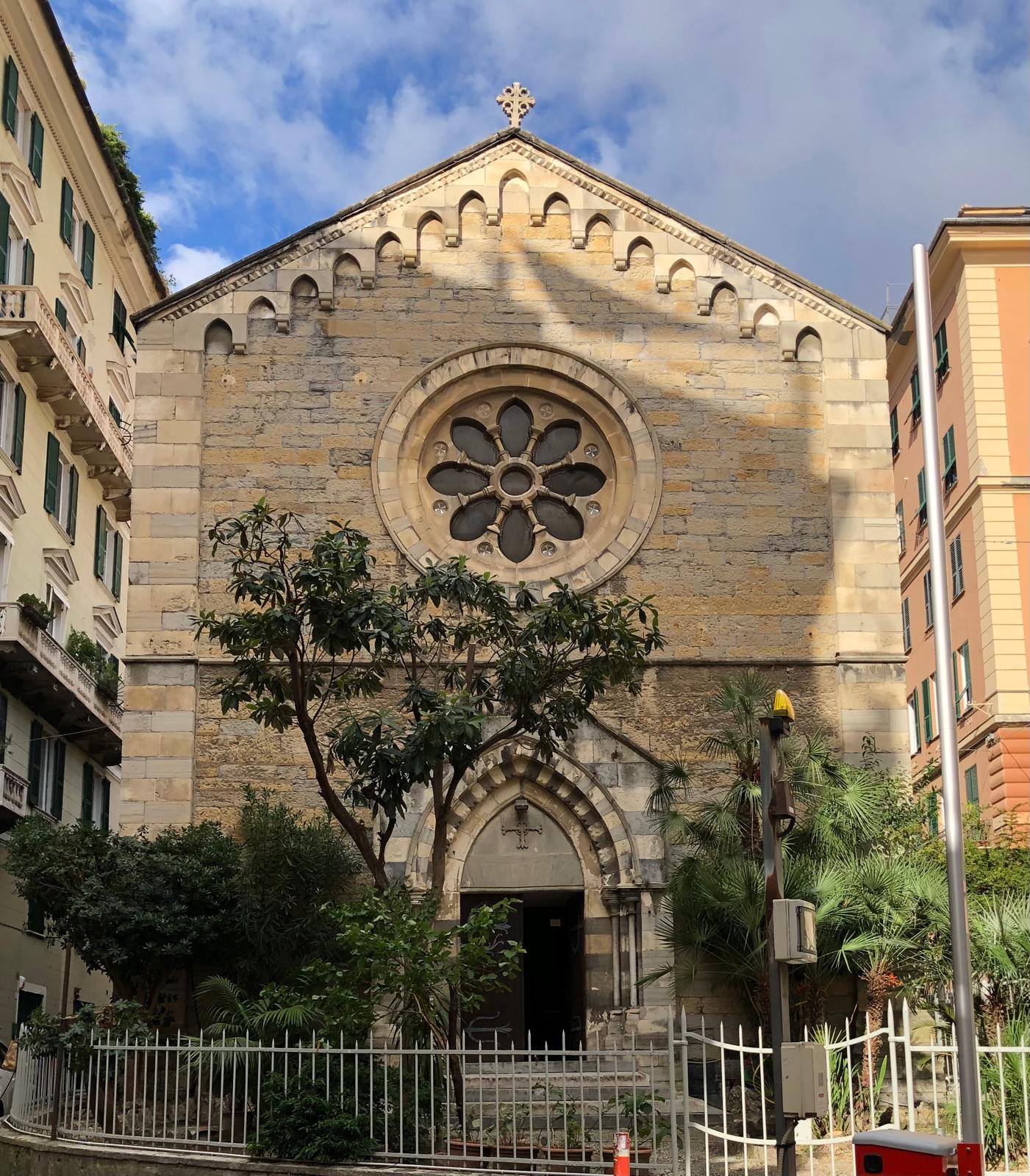 A photo of the church